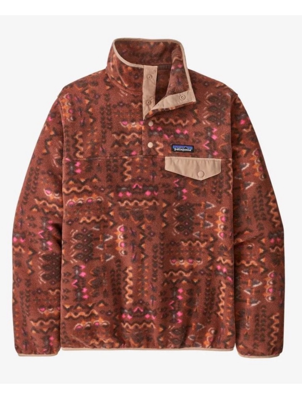 Patagonia Synchilla Snap-T Wandering Woods Sisu Brown Fleece Jacket Women’s M